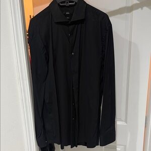 Boss Men's Elegant Black Dress Shirt